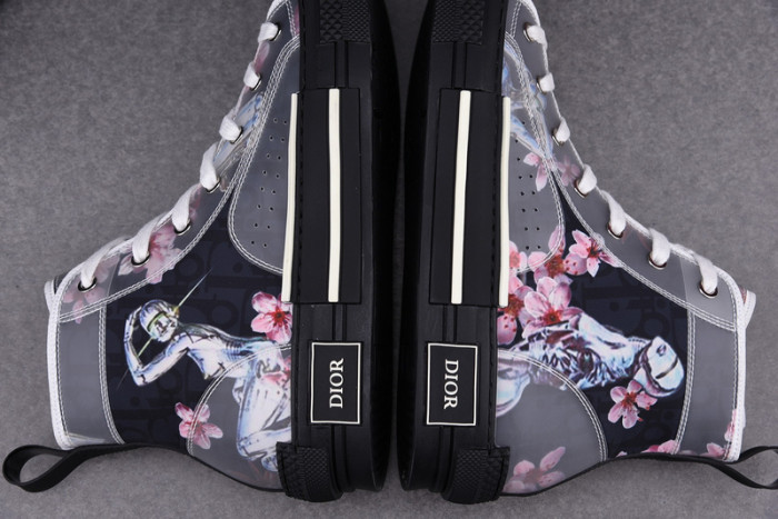 D1R* B23 OBLIQUE HIGH TOP SNEAKERS KICKZE DR-4