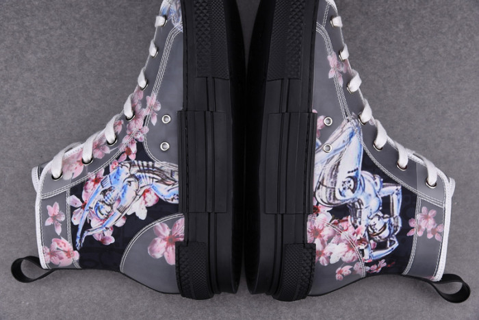 D1R* B23 OBLIQUE HIGH TOP SNEAKERS KICKZE DR-4