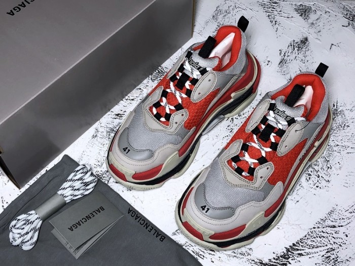 BL TRIPLE S TRAINERS CLEAR SOLE  GREY GLOF  WHITE   541624  W09OH  1009