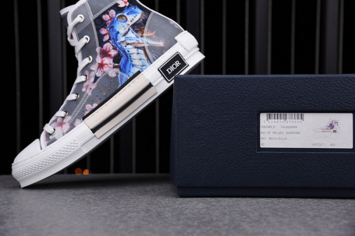 D1R* B23 OBLIQUE HIGH TOP SNEAKERS KICKZE DR-5