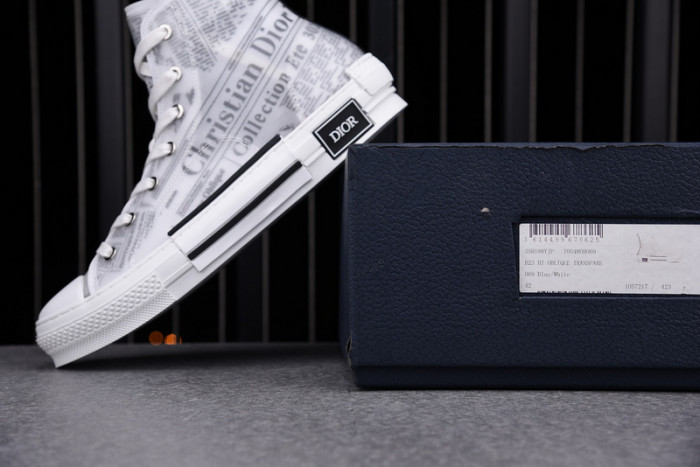 D1R* B23 OBLIQUE HIGH TOP SNEAKERS KICKZE DR-7