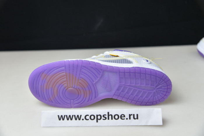 Union LA x Nike Dunk Low Court Purple White Grey Yellow DJ9649-500