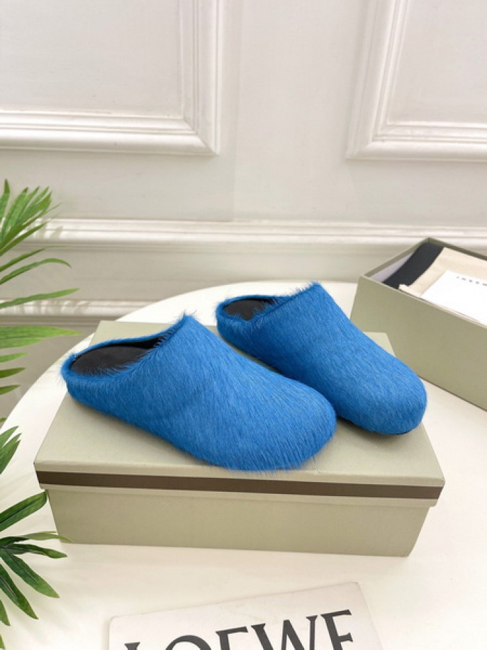 MA SLIDE BLUE FUSSBETT SABOT LOAFERS COPSHOE MAR-02