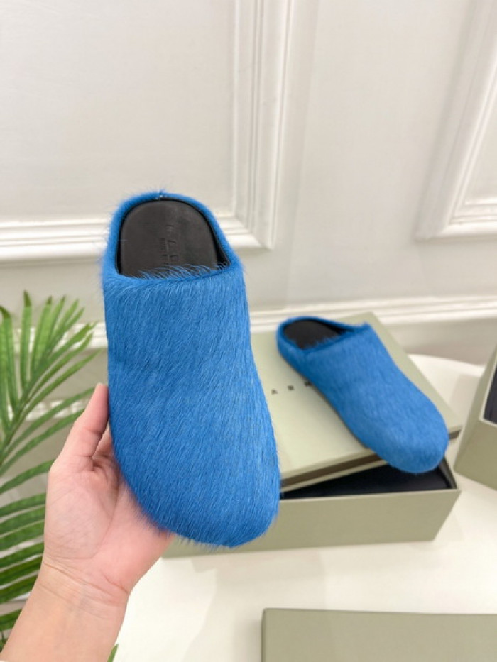 MA SLIDE BLUE FUSSBETT SABOT LOAFERS COPSHOE MAR-02