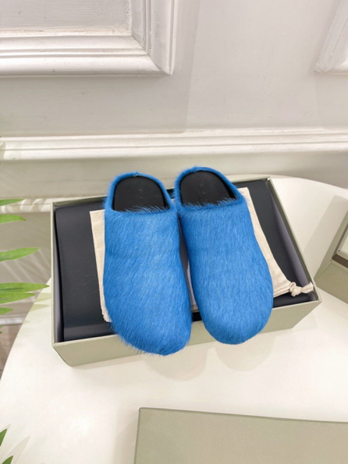 MA SLIDE BLUE FUSSBETT SABOT LOAFERS COPSHOE MAR-02