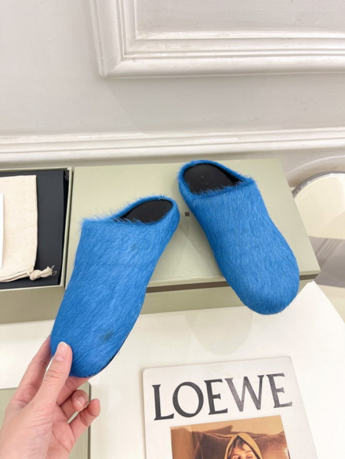 MA SLIDE BLUE FUSSBETT SABOT LOAFERS COPSHOE MAR-02