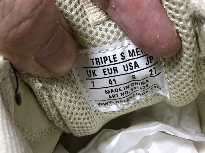 BL TRIPLE S TRAINERS CLEAR SOLE gold and white  541624  W09O1 9005