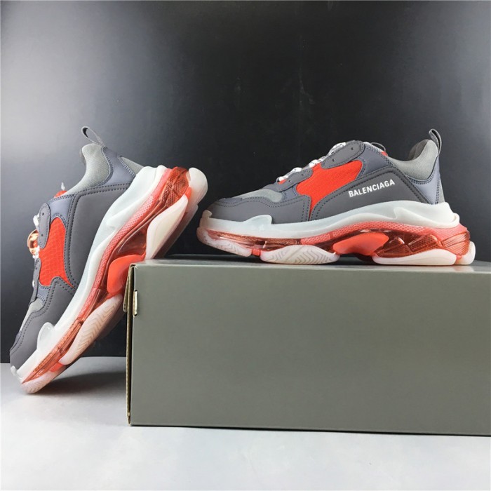 BL TRIPLE S TRAINERS CLEAR SOLE  RED  GREY   541624  W09OH  1010