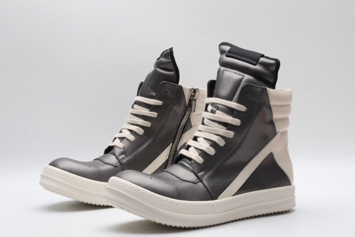 RICK OWENS SNEAKERS SLIVER GRAY COPSHOE OR-101