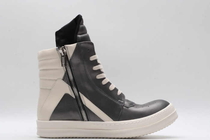 RICK OWENS SNEAKERS SLIVER GRAY COPSHOE OR-101