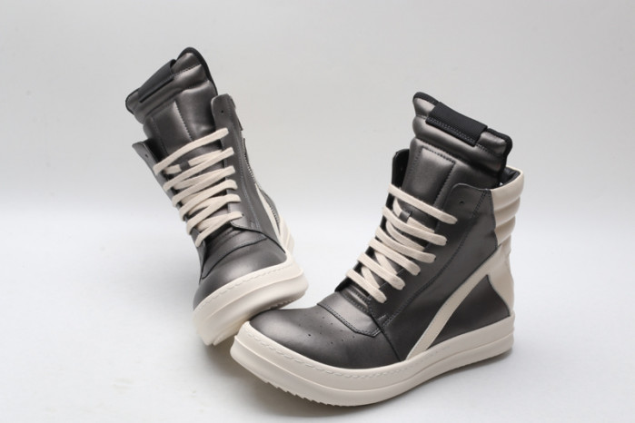 RICK OWENS SNEAKERS SLIVER GRAY COPSHOE OR-101
