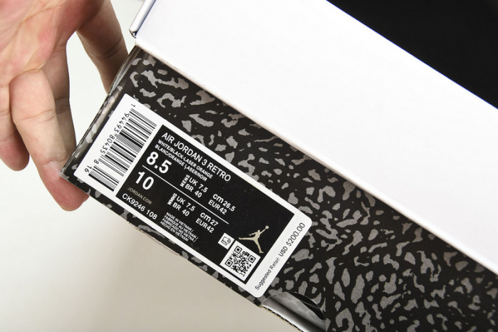 Jordan 3 Retro Laser Orange - CK9246-108