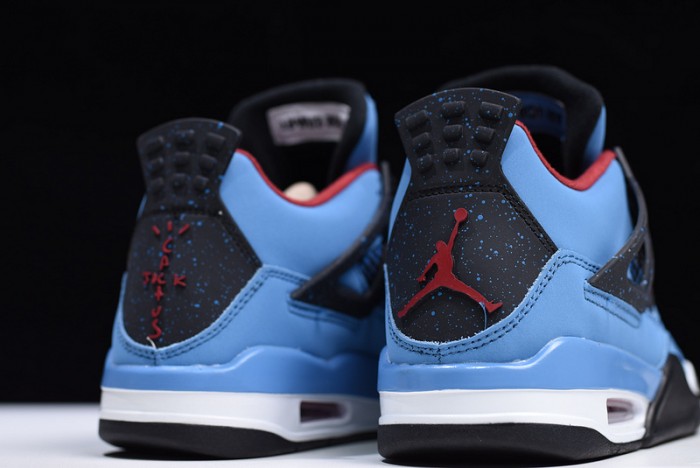 Travis Scott x Air Jordan 4 “Houston Oilers”  University Blue 308497-406