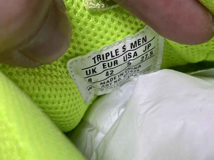 BL TRIPLE S TRAINERS CLEAR SOLE FLLO YELLOF  541624 W09O1 9002