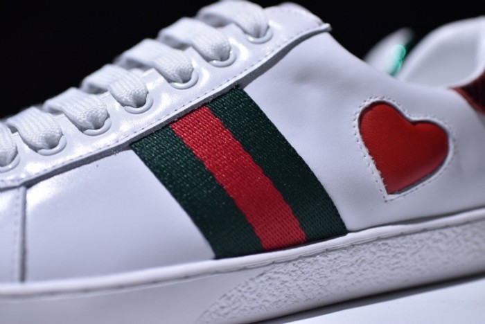 GC Ace Embroidered Low-Top Sneaker with RED HEART WOMENS