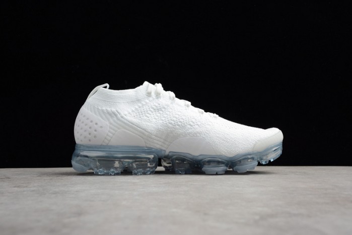Nike Mens Air VaporMax Flyknit 2.0 Triple White 942842-100